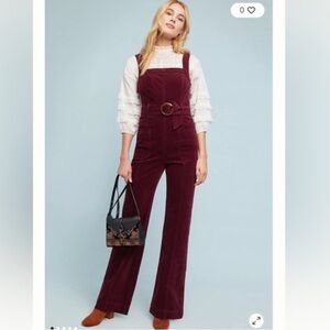 Anthropologie Pilcro corduroy jumpsuit